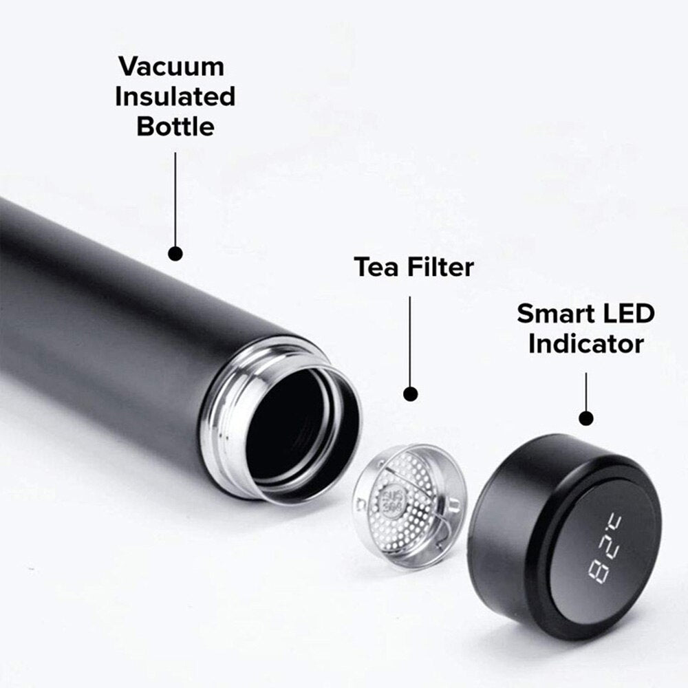 LED Temperature Display Thermos