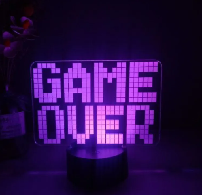 Color-Changing LED Desk Lamp – 7 & 16 Color Modes | Gaming & Bedroom Decor Light