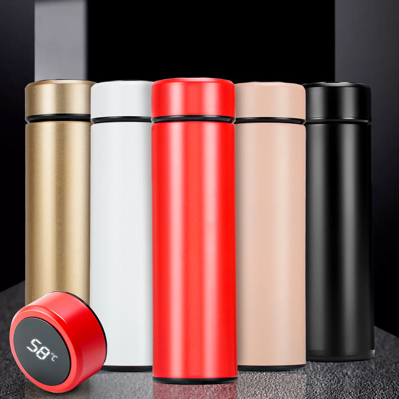 LED Temperature Display Thermos